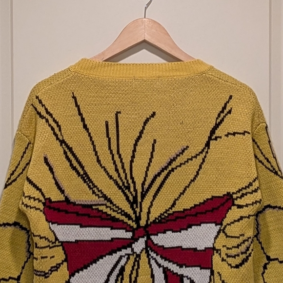 EUC pushBUTTON Korea S FW23 Crying Girl Oversized Knit Sweater - Picture 6 of 8